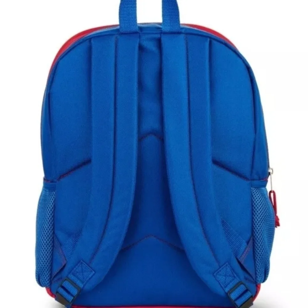 Captain Marvel Star Backpack - Red and Blue superhero School Full Size New